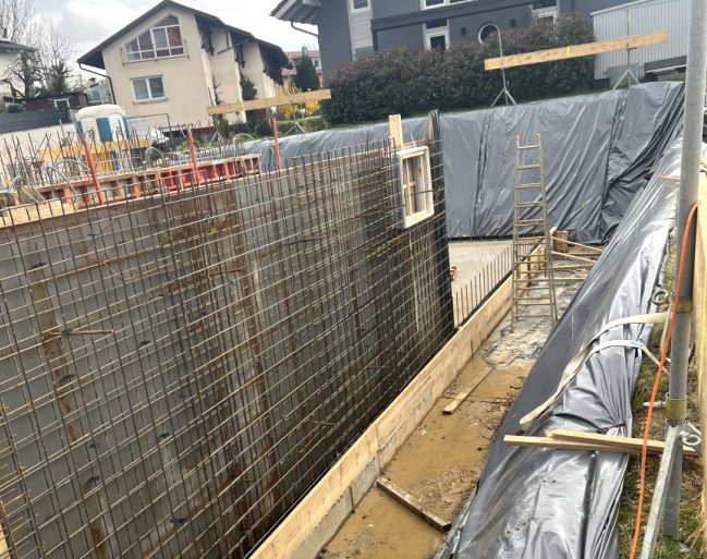 Neubau B�hmerwaldstra�e Karlsruhe Gr�nwettersbach